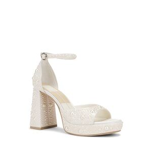 Dolce Vita White Platform Heels